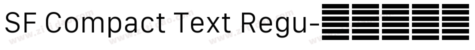SF Compact Text Regu字体转换